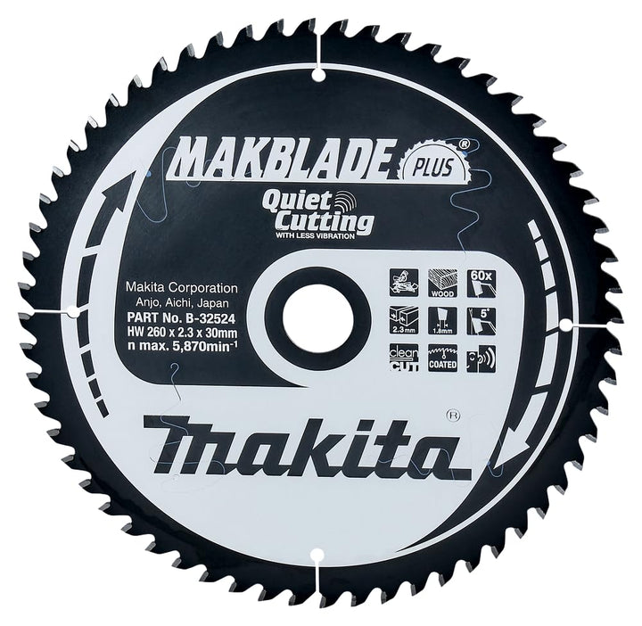 Makita Makblade+ Saegeblatt, 260 x 30 mm, 60Z, B-32524