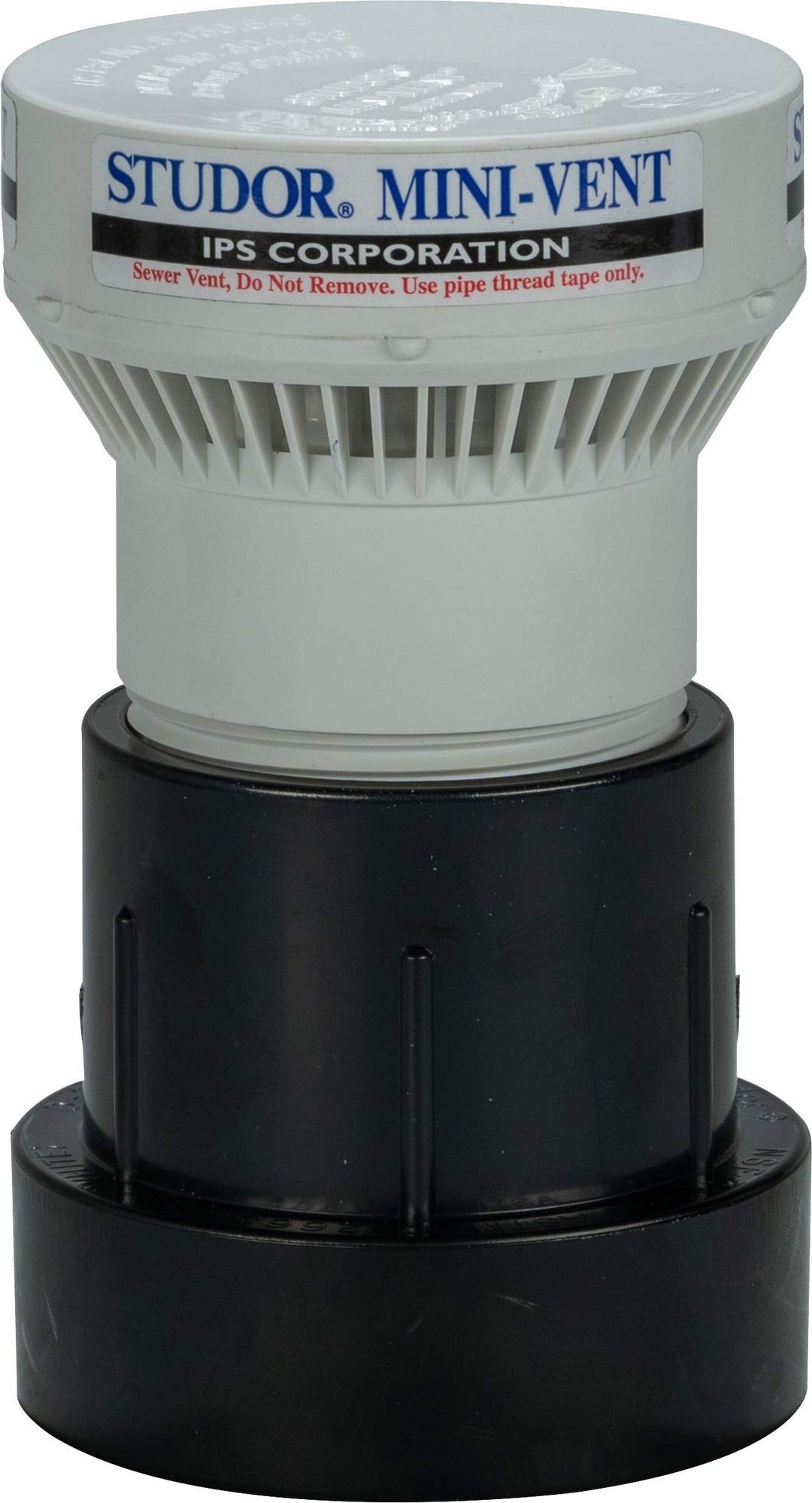 Studor 20340 Mini-Entlüfter mit ABS-Adapter, 1 1/2 Zoll oder 2 Zoll Anschluss