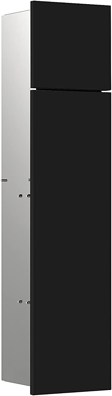Emco ASIS Pure Unterputz-Schrankmodul für die Klobürstengarnitur, Badezimmerschrank mit Toilettenpap