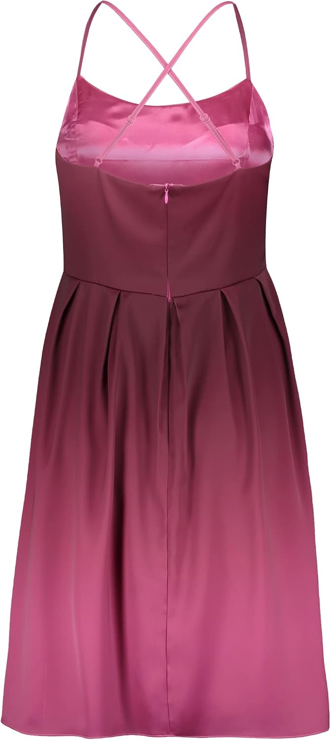 Vera Mont Damen Kleid 38 Pink/Dunkelrot, 38 Pink/Dunkelrot
