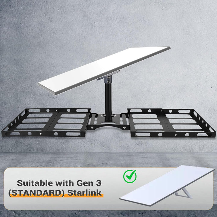 GADFISH Dachfirst Halterung für Starlink Gen 3, Ohne Bohren, Starlink-Dachhalterung mit Gen 3-Rohrad