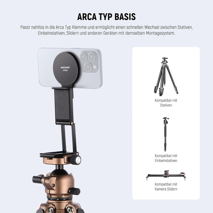 NEEWER Continuity Camera Mount für Tisch Monitor, magnetische dreifach Faltbare Handy Kamera Webcam