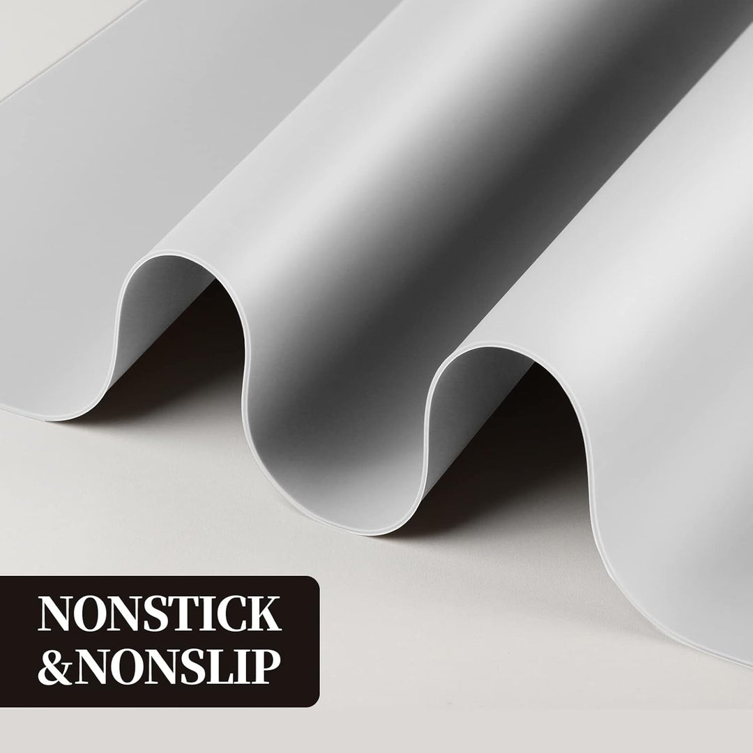 FANDAMEI 70x50 cm Grosse Silikonmatte mit Aufbewahrungsbeutel, Silikonfolie Bastelmatte Silikon Unte