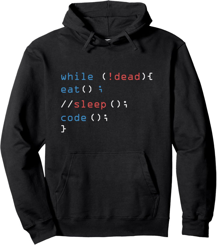 Eat Sleep Code Informatiker Entwickler Hacker Programmierer Pullover Hoodie