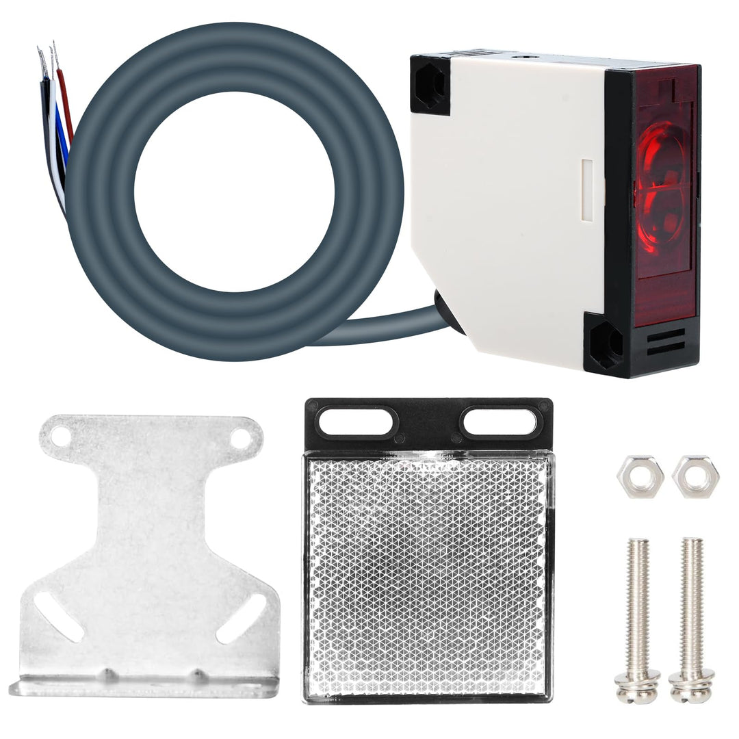 Fotoelektrischer Sensorschalter Reflektor-Lichtschranke 12-24VDC | Ensor für Lichtschranke durchgang