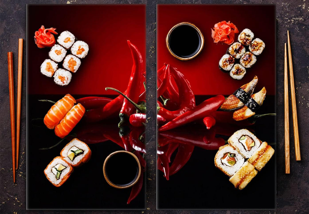 Herdabdeckplatten 2 Teilig 2x30x52 cm Ceranfeldabdeckung Küche Elektroherd Induktion Herdschutz Spri