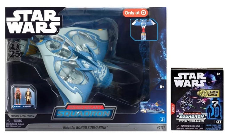 Star Wars Micro Galaxy Squadron Combo Pack Bundle mit 1 Series Blind Box (Gungan Bongo Submarine Epi