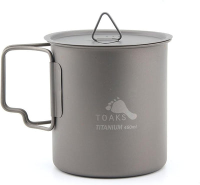 TOAKS Camping Titan Topf Becher Schale (375ml, 450ml, 550ml, 650ml, 700ml, 750ml, 900ml), Outdoor Pi