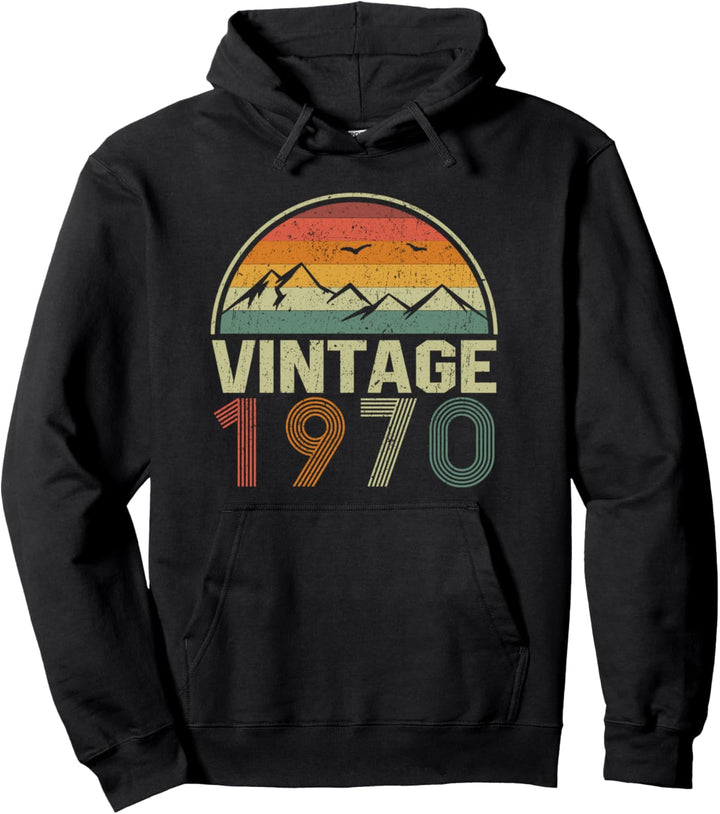 Klassische 54. Geburtstag Geschenkidee Vintage 1970 Pullover Hoodie
