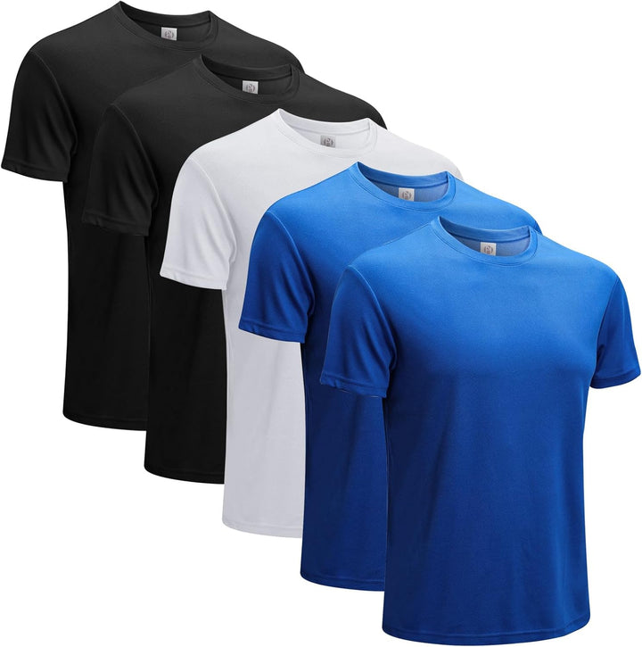 MeetHoo Sportshirt Herren,Laufshirt Kurzarm Funktionsshirt Atmungsaktiv Schnelltrocknendes T Shirt M