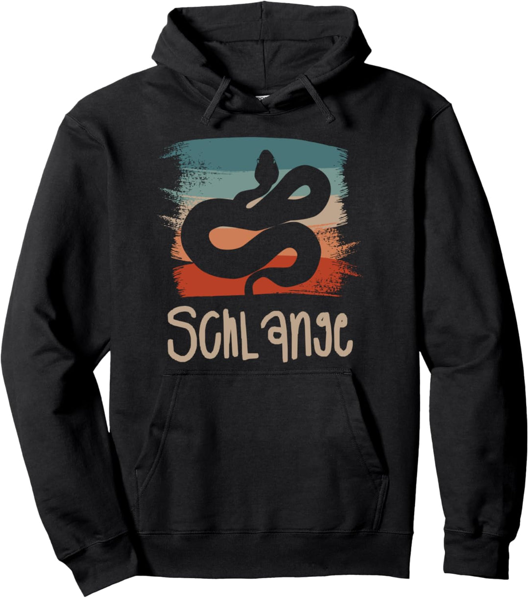 Retro Vintage Schlange Schlangen Pullover Hoodie