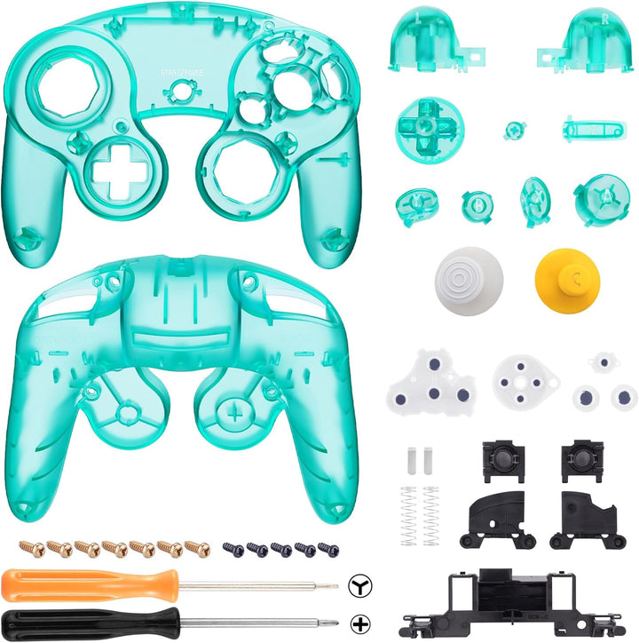 eXtremeRate Grips Case Shell kompatibel mit Nintendo Game Cube Controller, DIY-Ersatz Griff Gehäuse/