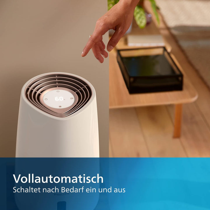 Philips Series 3000 Luftbefeuchter – für Räume bis 45 m² & Philips Luftreiniger 600 Serie. Ultraleis
