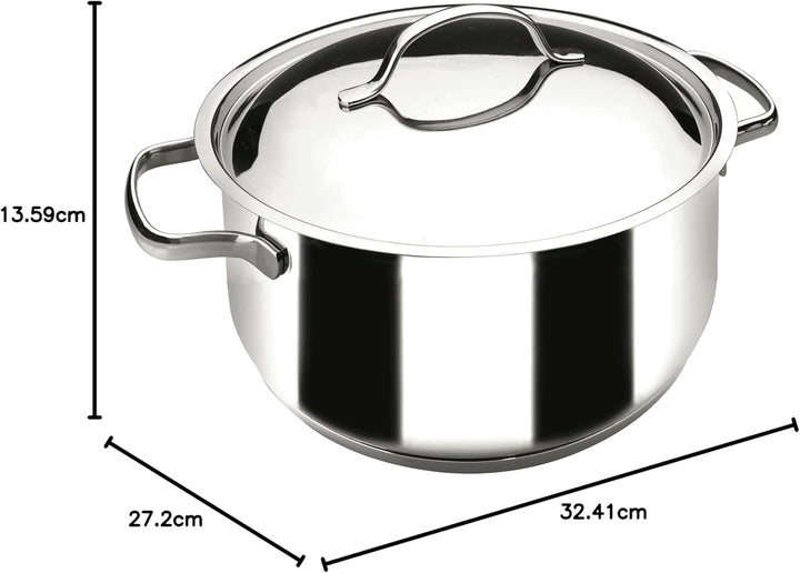 LACOR 32024 Bratentopf mit Deckel 24 cm Basic