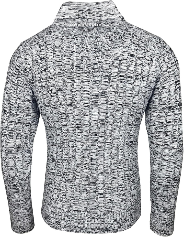 Subliminal Mode Herren-Pullover, Grobstrick, Stehkragen, Basic-Stil, Strickpullover, Winter, Rundhal