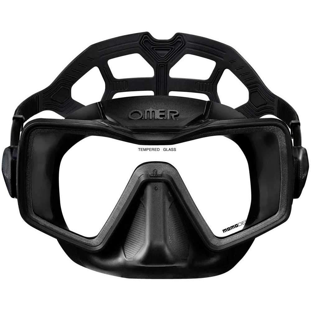 Aquasphere Unisex-Adult Apnoe Einglas Maske Einheitsgrösse Schwarz, Einheitsgrösse Schwarz