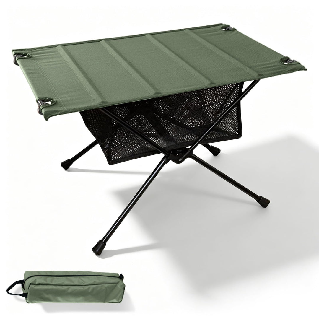 Camping Tisch Klappbar Faltbar Ultraleicht Outdoor Tisch, Höhenverstellbar mit Tragetasche und Netz