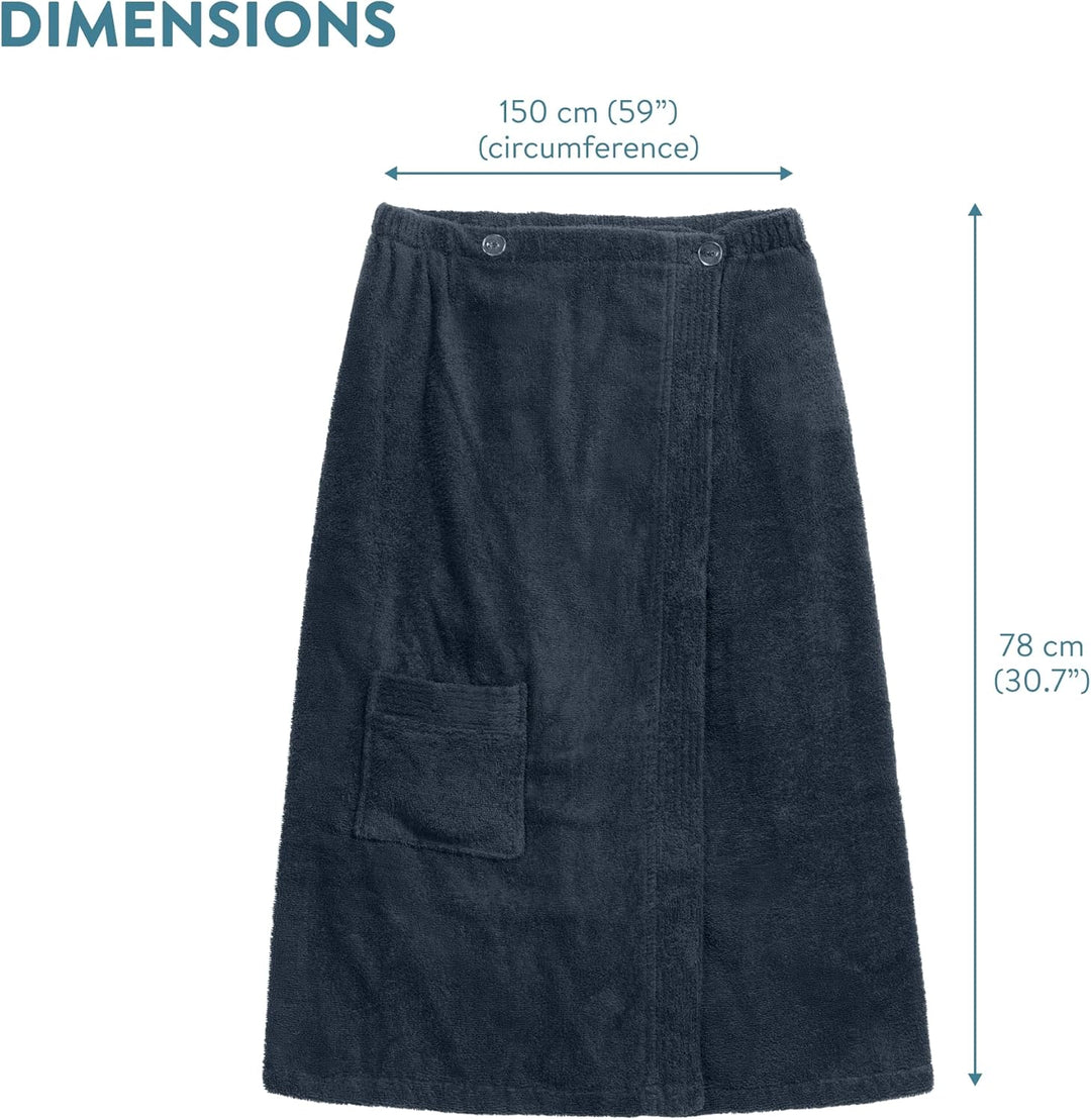 Sauna Frottee Kilt Sarong M-XXL Damen JEMIDI 100% Baumwolle Saunakilt Saunasarong Saunatuch (Damen D