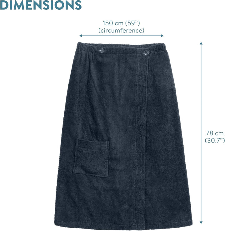 Sauna Frottee Kilt Sarong M-XXL Damen JEMIDI 100% Baumwolle Saunakilt Saunasarong Saunatuch (Damen D