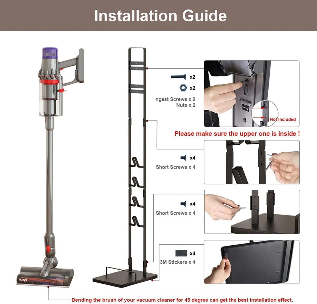 Foho Ständer Kompatibel für Dyson V15s V15 V11 V10 V8 V7 V6, Halterung, Bodenständer, Zubehörhalter