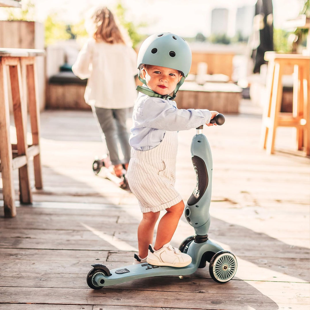 Scoot & Ride 3418 Highwaykick 1 - Steel - Scooter mit sitz Single, Single