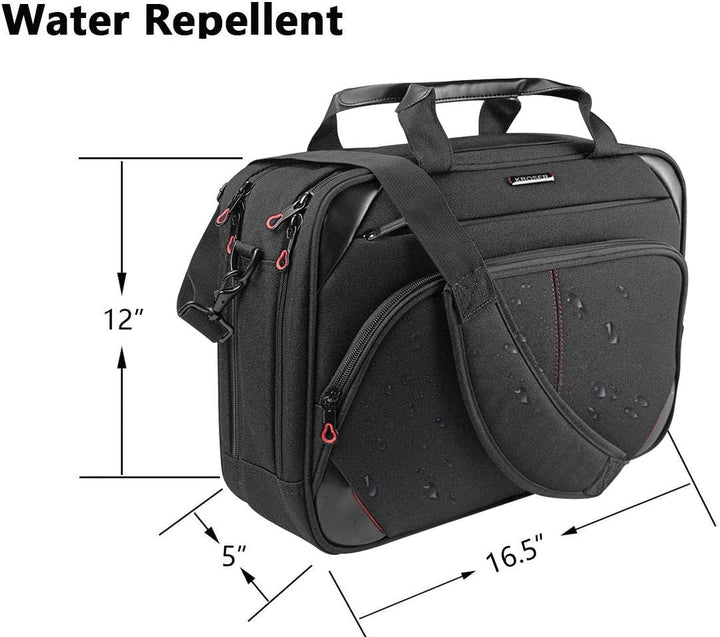 KROSER Laptop Tasche 15,6 Zoll Business Tasche Laptop Umhängetasche Wasserabweisend Schultertasche D