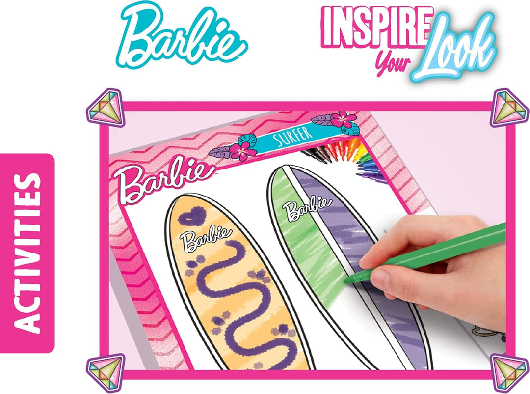 Lisciani - BARBIE - Skizzenbuch Inspiriert Deinen Look - BARBIE Modelle zum Anziehen - Kreatives Spi