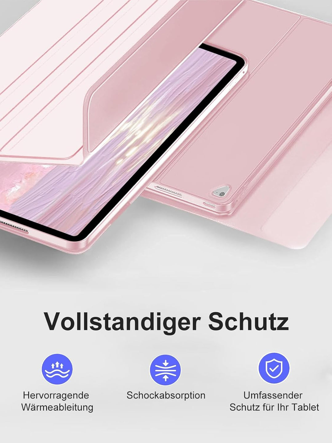 WINCHKING iPad 9 Generation Hülle mit Tastatur 10,2 Zoll für iPad 9/8/7 Gen - 7 Farben Beleuchtete K