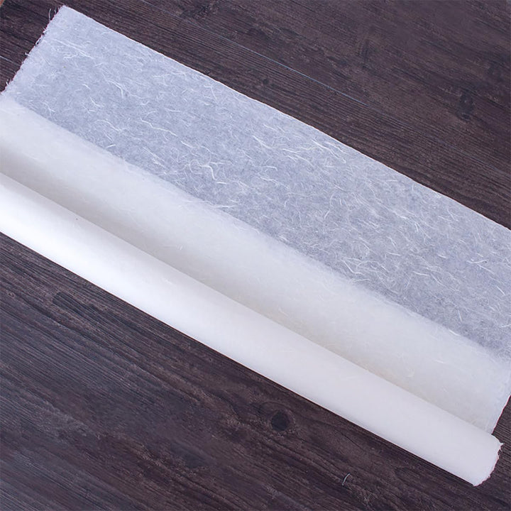 InnoStars Maulbeerpapier, 6 Rollen 30 x 180cm Reispapier, Naturfaser Textur, Japanisches Washi-Liefe