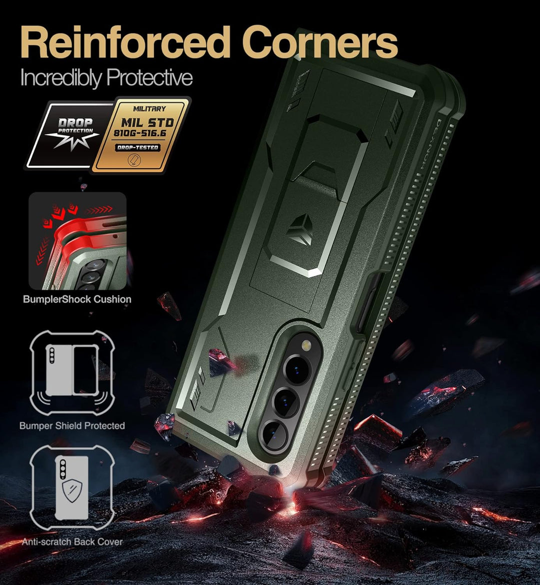Dexnor für Samsung Galaxy Z Fold 4 5G Hülle, Full-Body Dual Layer Rugged Fall mit eingebautem Displa