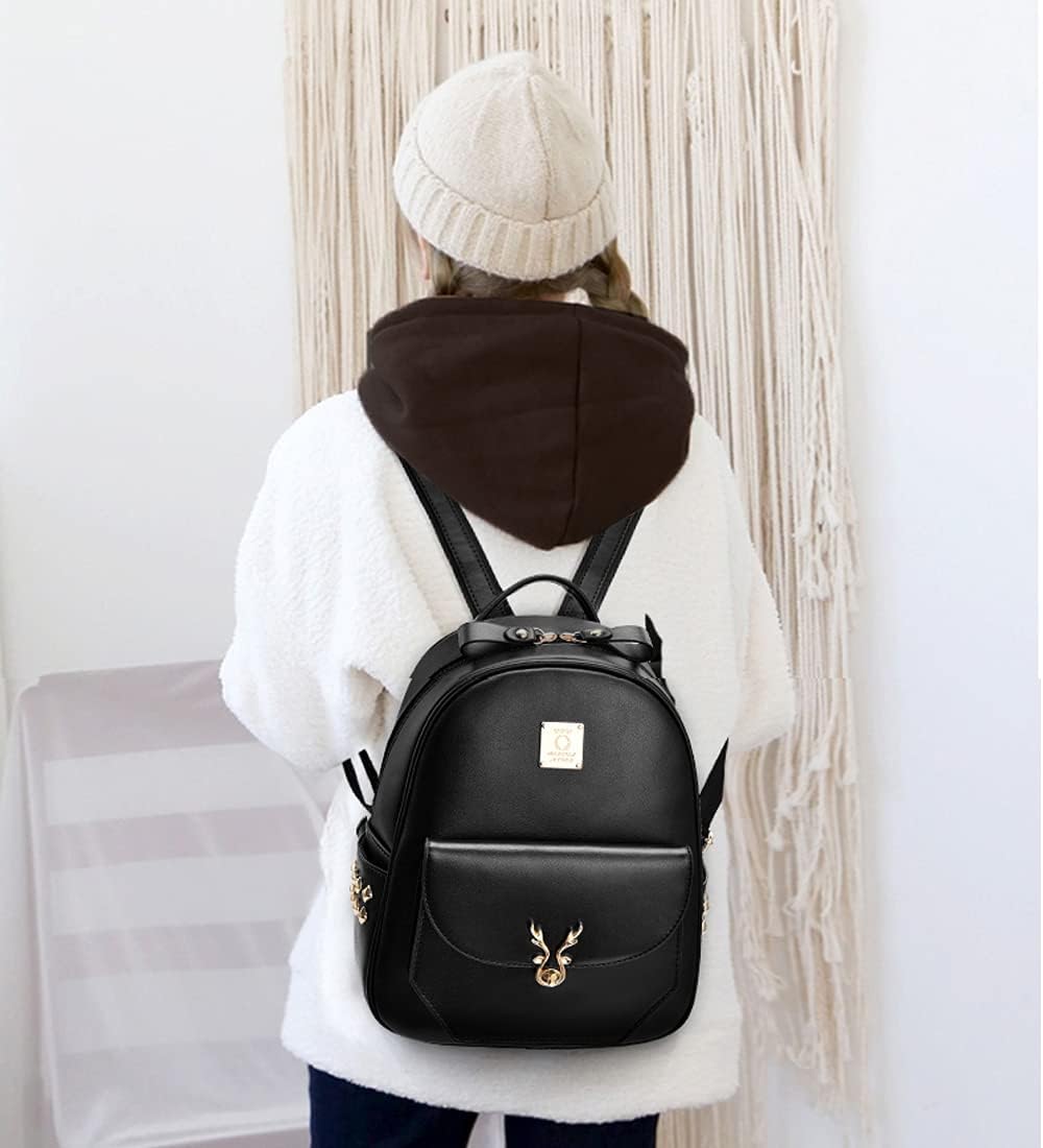 zhongningyifeng Rucksack Geldbörse für Damen Kleiner Rucksack Fashion Mini Daypack Umhängetasche