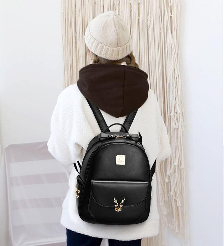 zhongningyifeng Rucksack Geldbörse für Damen Kleiner Rucksack Fashion Mini Daypack Umhängetasche