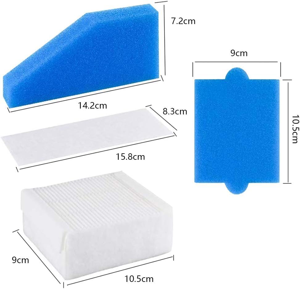 3 Stück Filter Set komplett 5-teilig geeignet für Thomas Staubsauger der Baureihe Aqua+,Alternative