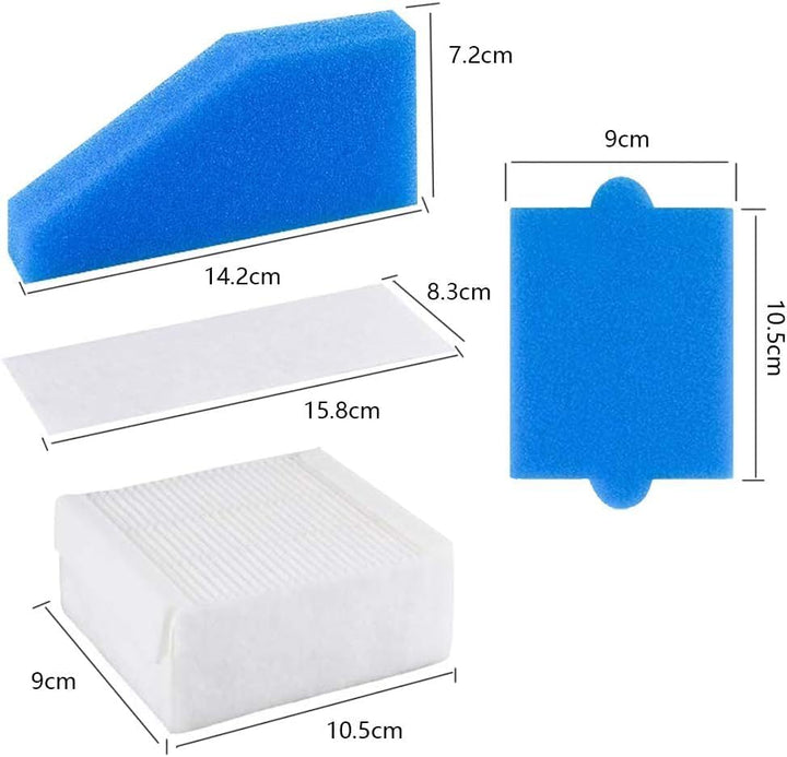 3 Stück Filter Set komplett 5-teilig geeignet für Thomas Staubsauger der Baureihe Aqua+,Alternative