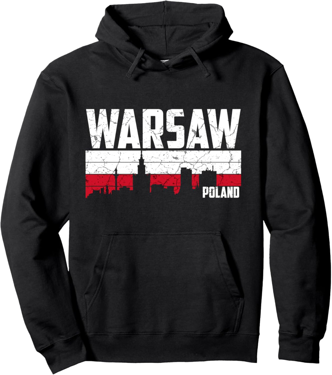 Mein Warschau Skyline Heimat Stadt Souvenir Pullover Hoodie