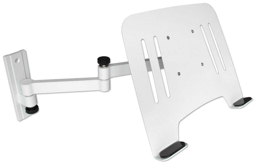 Drall Universal Wandhalterung Halterung für Laptop Netbook Tablet PC - weiss - mit Notebook Adapterp