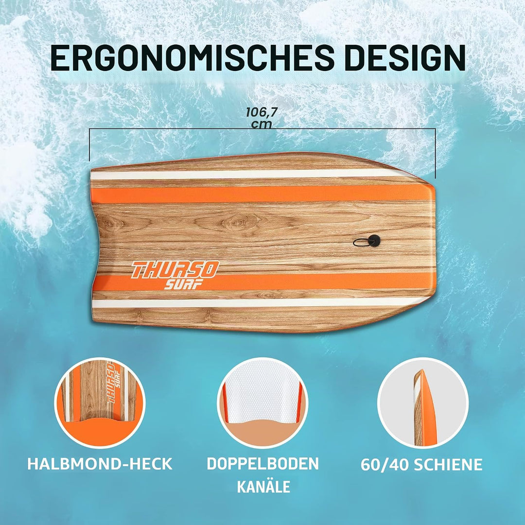 Thurso SURF Quill Bodyboard 107 cm tangerine, 107 cm tangerine