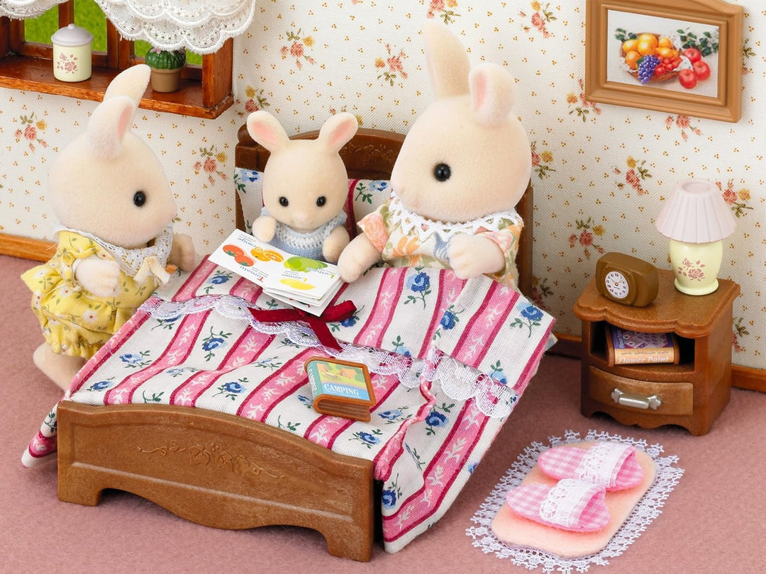 Sylvanian Families - 5019 - Doppelbett (Packung mit 2) Mehrfarbig klein (Packung mit 2), klein (Pack