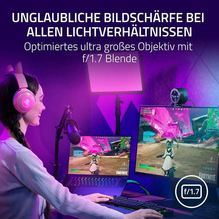 Razer Kiyo Pro Ultra - 4K-Webcam für Content und Streaming Kreation (Ultra High Dynamic Range-UHDR,
