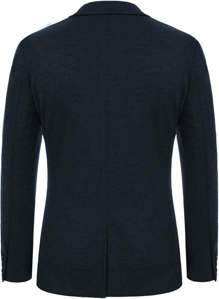 PJ PAUL JONES Sakko Herren Sportlich Klassisch British Blazer 2 Knöpfe Modern Strick Blazer Anzugjac