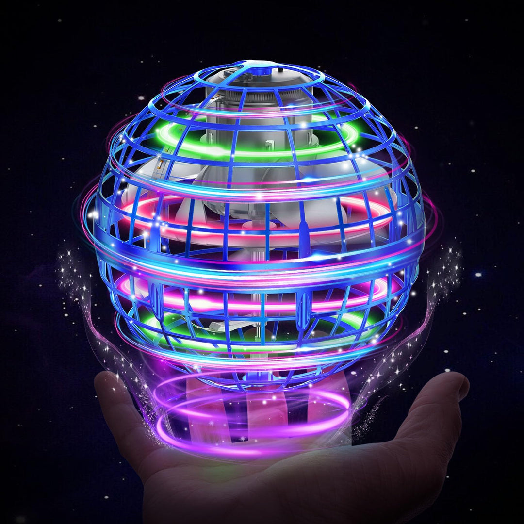XINHOME Fliegender Ball, Flying Ball mit Led-Beleuchtung, Fliegender Ball Drohne Flying Orb Ball Hov
