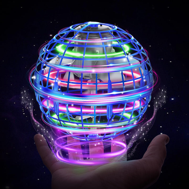 XINHOME Fliegender Ball, Flying Ball mit Led-Beleuchtung, Fliegender Ball Drohne Flying Orb Ball Hov