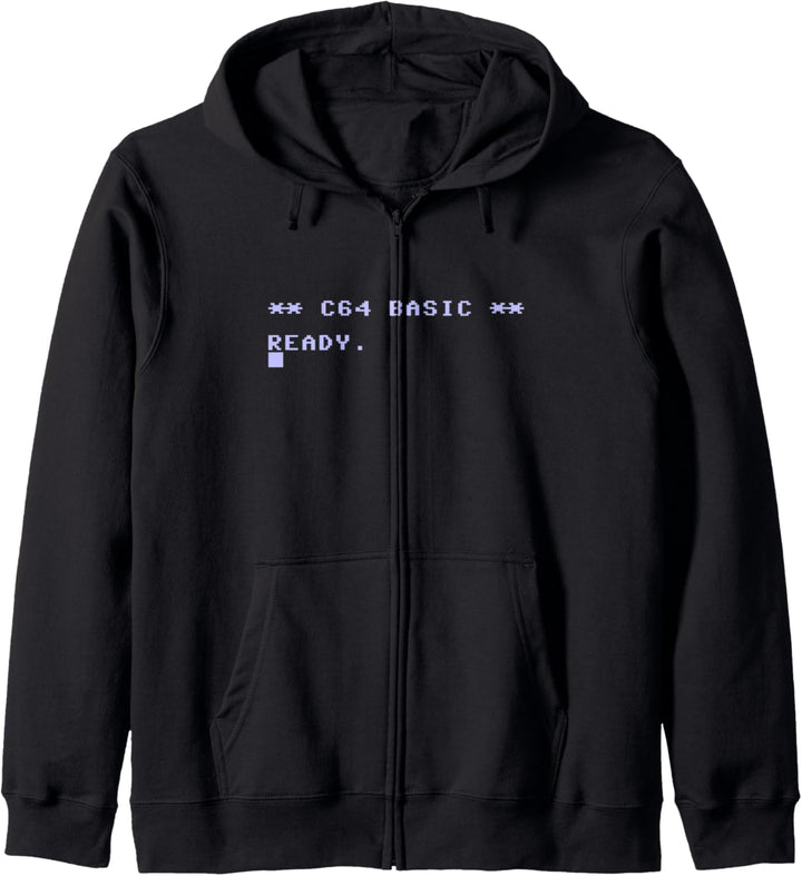 C64 Basic Ready 80's Computer Programmer Player Memento Gift Kapuzenjacke