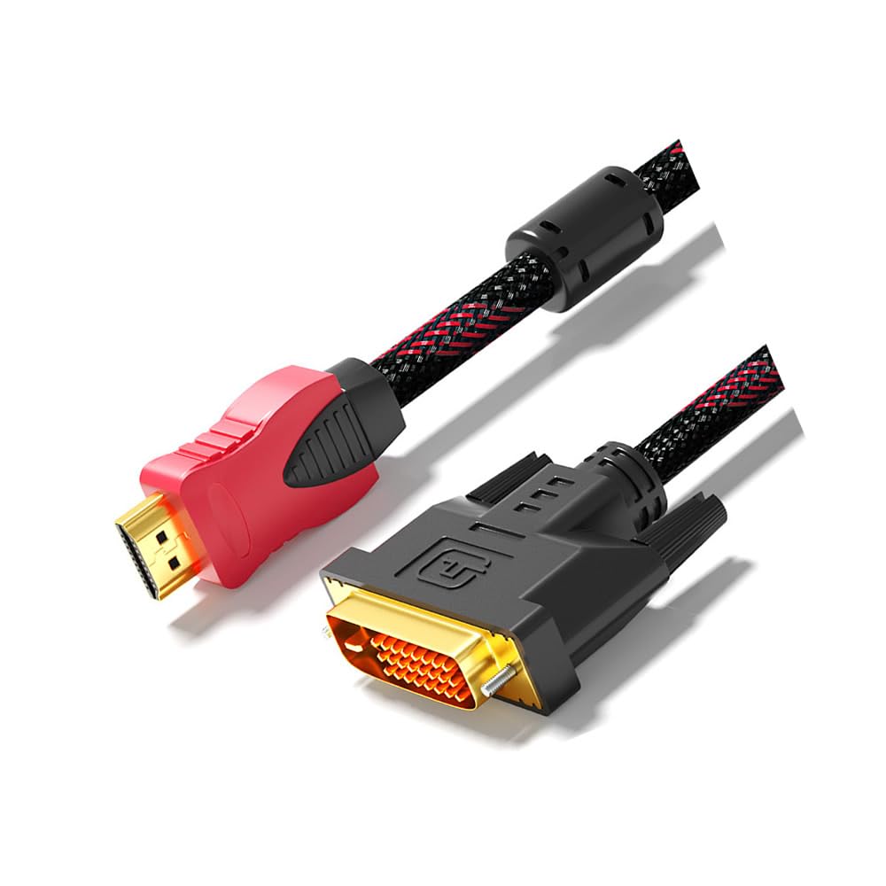 1.4M HDMI to DVI High-Definition Cable, TV Monitor, Projector Conversion Cable, 4K Bidirectional Int