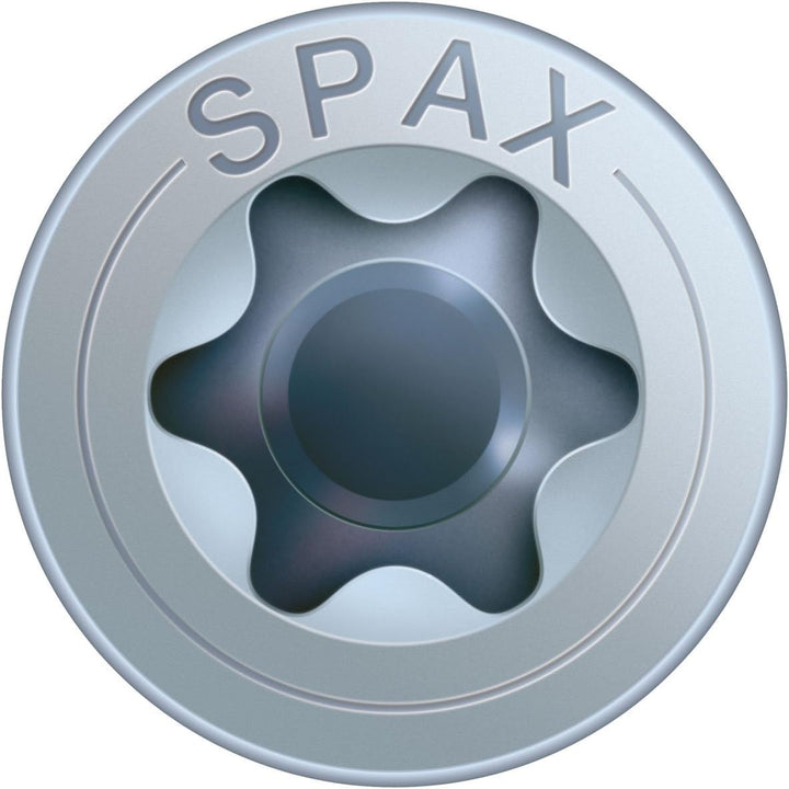 SPAX Schrauben mit T-STAR plus Senkkopf, Teilgewinde, Blank Verzinkt, 6,0 x 200 mm - 100 Stück 6,0 x