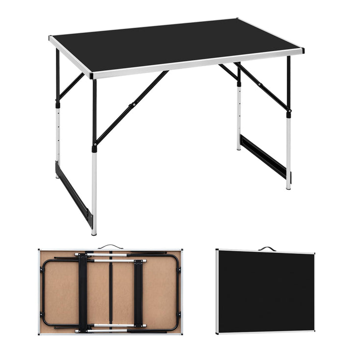 WOLTU® Campingtisch Klapptisch Gartentisch Arbeitstisch Balkontisch höhenverstellbar Aluminium Stahl