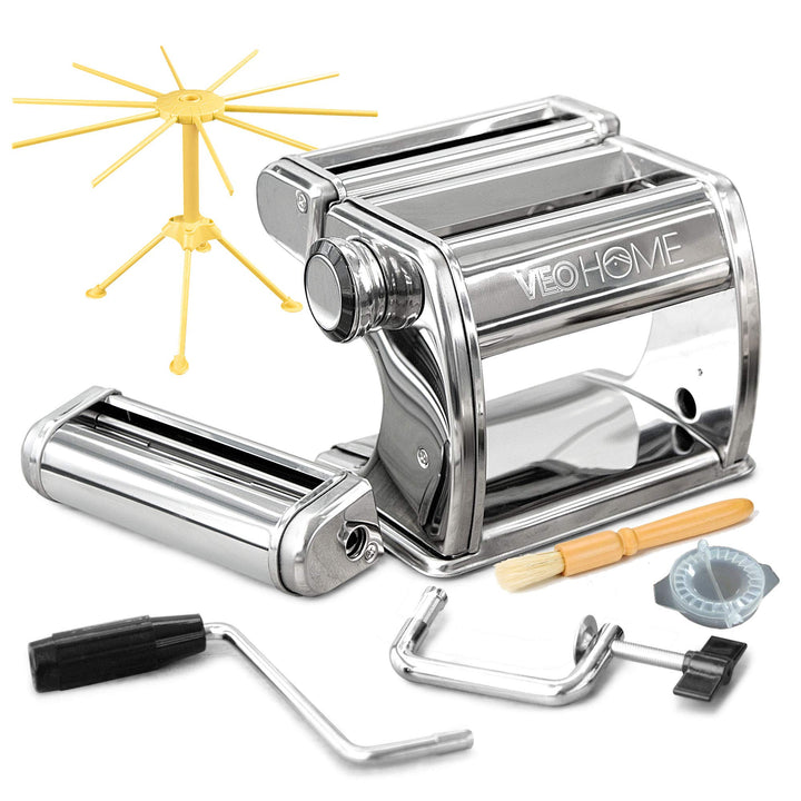 Manuelle Nudelmaschine mit Trockner - Multi-Pasta Edelstahl Rostfrei Italienische Flachteigmaschine