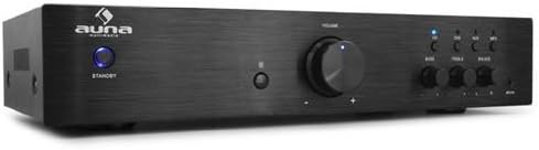 auna AV2-CD508 Verstärker HiFi, Verstärker mit Stereo Endstufe, Amplifier max. 600 Watt, 2-Band-Equa