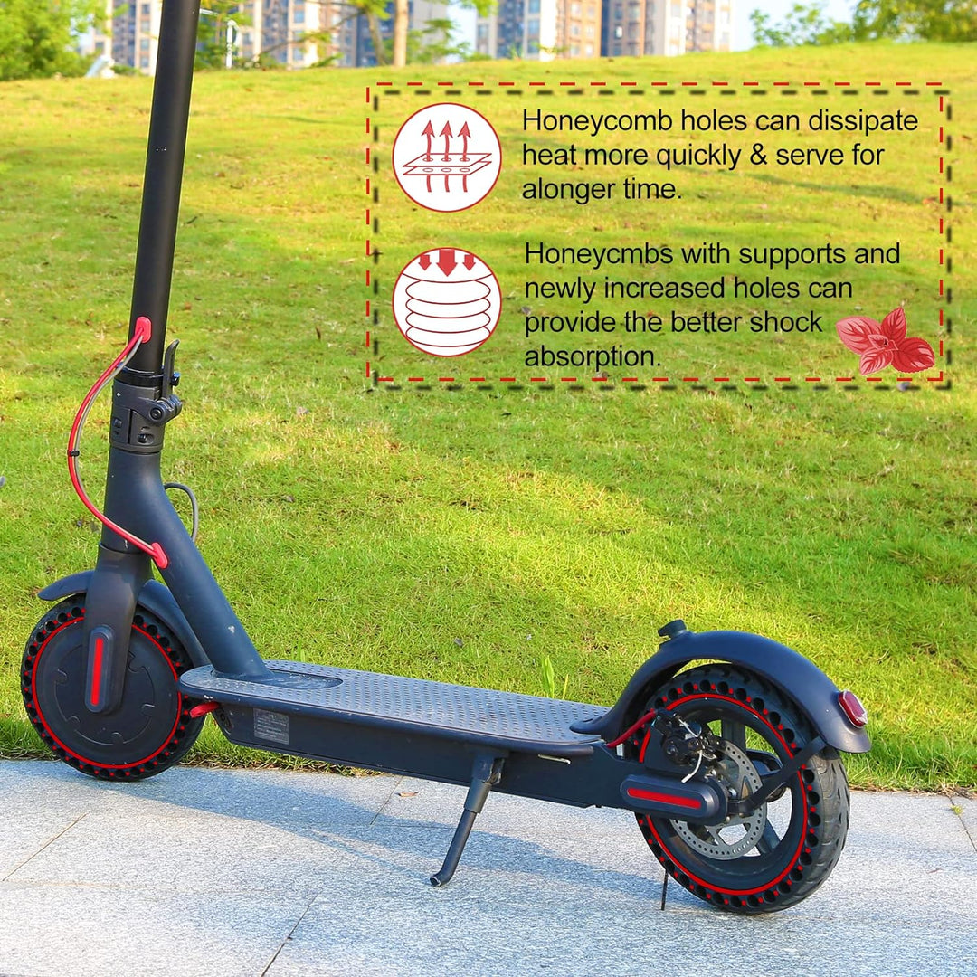 BANGTING 2 PCS 8,5 Zoll E Scooter Solid Reifen, 8 1/2 x2 Vollgummireifen, 50/75-6.1 Ersatzreifen für