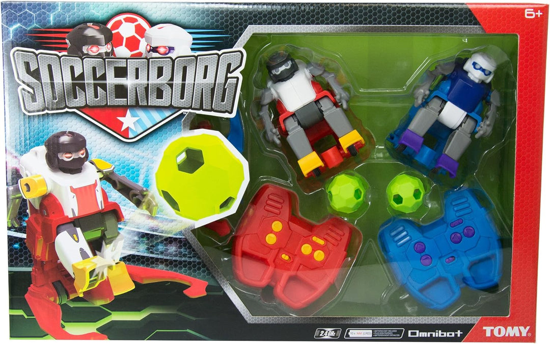 TOMY Soccerborg Roboter Spielzeug für Kinder – Ferngesteuerte Spielzeugroboter ab 6 Jahren – Zwei Fu